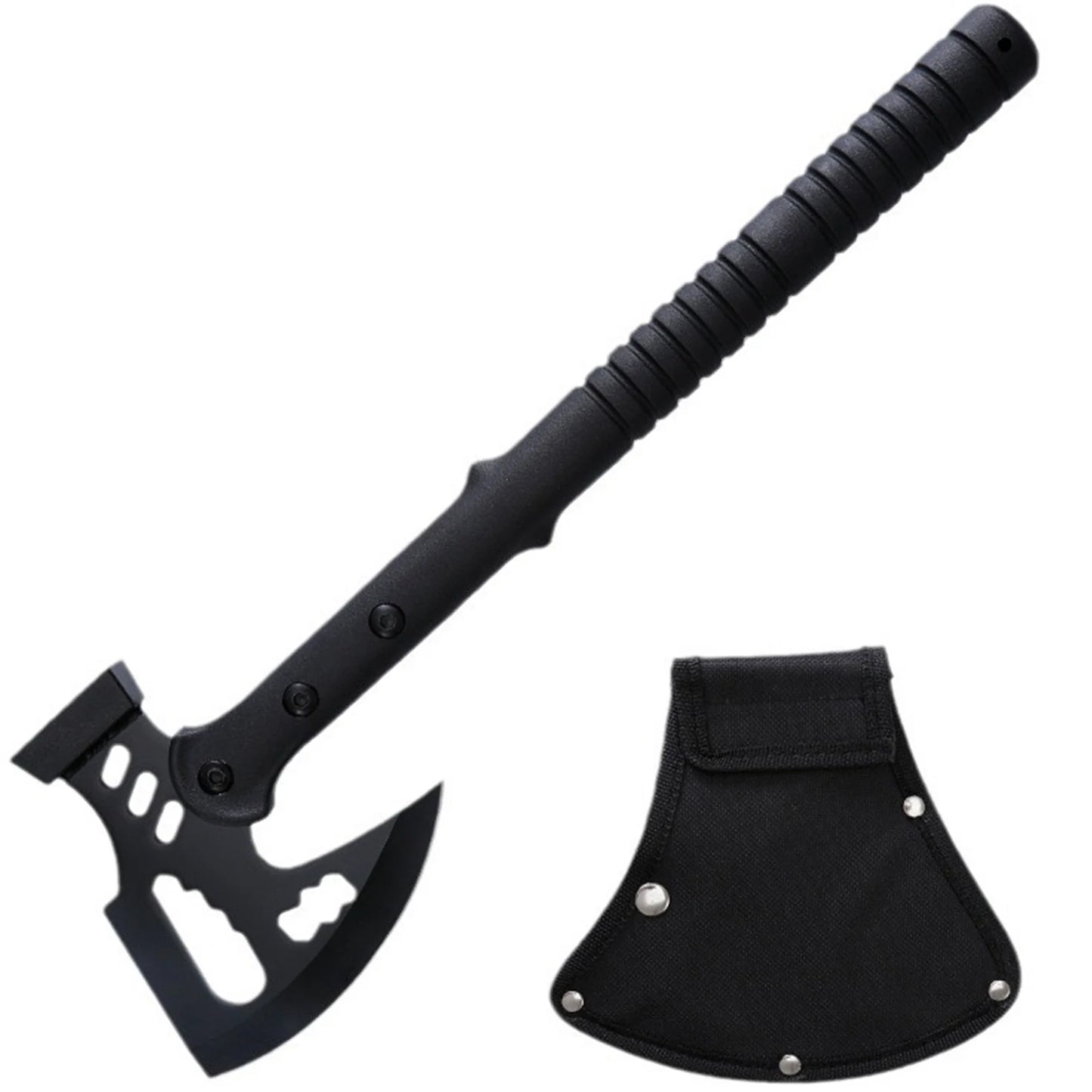 Camping Axe (Includes Sheath) | One-Piece Stainless Steel Survival Axe | Camping & Surviva(17.3l Axe | Outdoor Axe & Hatchet Combo(17.3IN)