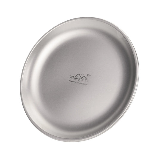 Titanium Purification Plate Portable Travel Tableware Rust Proof Backcountry Dinnerware Stackable Camping Tray Camping Supplies