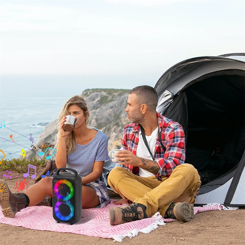 1000W Party Portable Speakers Bluetooth Wireless Boombox Sound Large Speaker Dual 3 inche Subwoofer for Outdoor Dancing Famliy