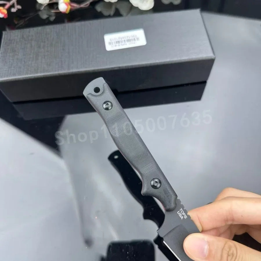 High-hardness Straight Knife Durable 8Cr13Movg Steel Outdoor Camping Hiking EDC Rescue Purposes Adventure Survival Knife