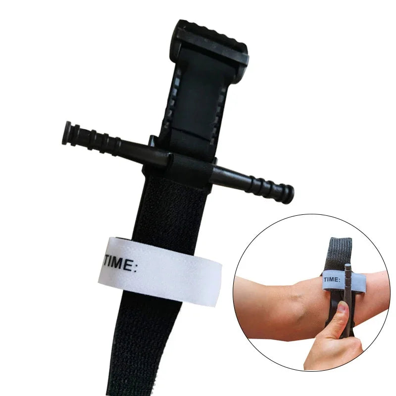 Tactical Medical Tourniquet for Outdoor Exploration Combat Application Red Tip Medical Emergency Belt Aid survival gear survival