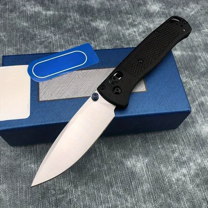 535 EDC Manual Open Folding Knife Landing Blade Flat Blade Satin Nylon Fiber Handle Used for Daily Carrying and Camping Knives