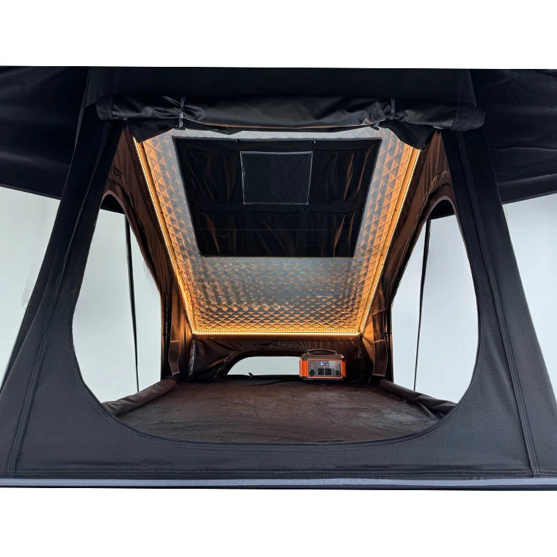 SNDN Aluminum Waterproof X Hinge Car Rooftop Tent 2‑3 Person Outdoor Camping Use