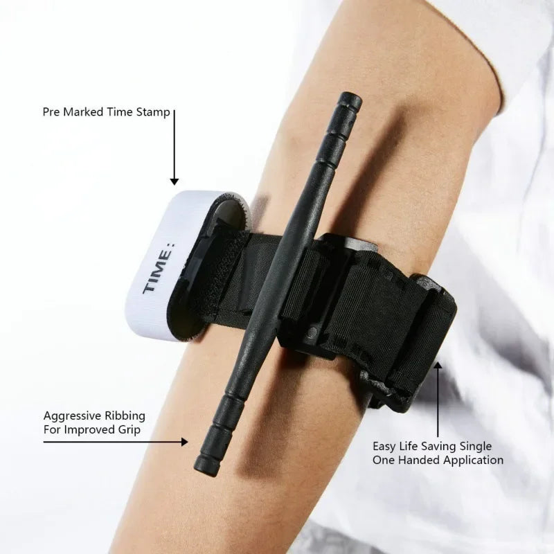 Tactical Medical Tourniquet for Outdoor Exploration Combat Application Red Tip Medical Emergency Belt Aid survival gear survival