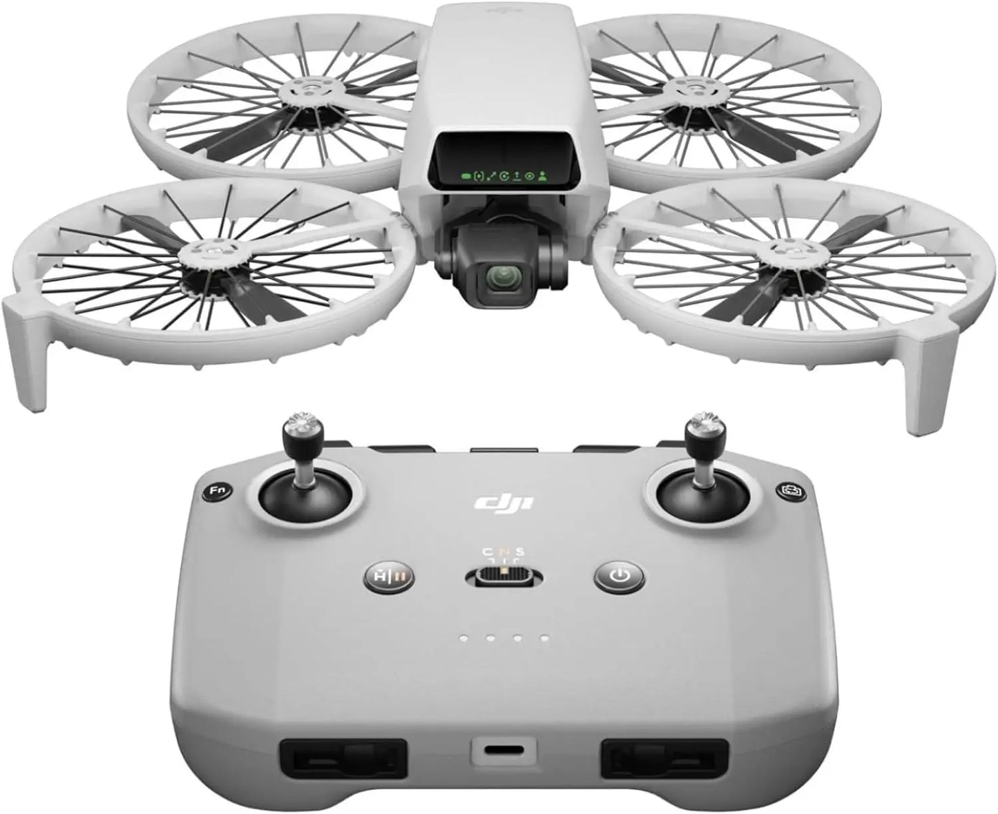 DJI Drones Flip Fly More Combo With RC 2 Screen Remote Controller, Drone With 4K UHD Camera for Adults, Palm Takeoff, Auto Return, Intelligent Flight, 3 Batteries for 93-Min Flight Time