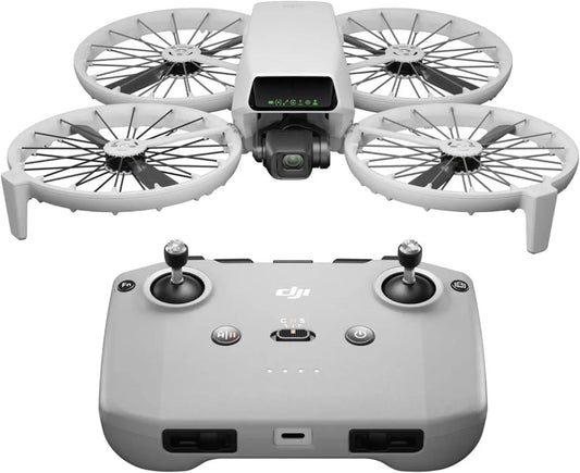 DJI Drones Flip Fly More Combo With RC 2 Screen Remote Controller, Drone With 4K UHD Camera for Adults, Palm Takeoff, Auto Return, Intelligent Flight, 3 Batteries for 93-Min Flight Time