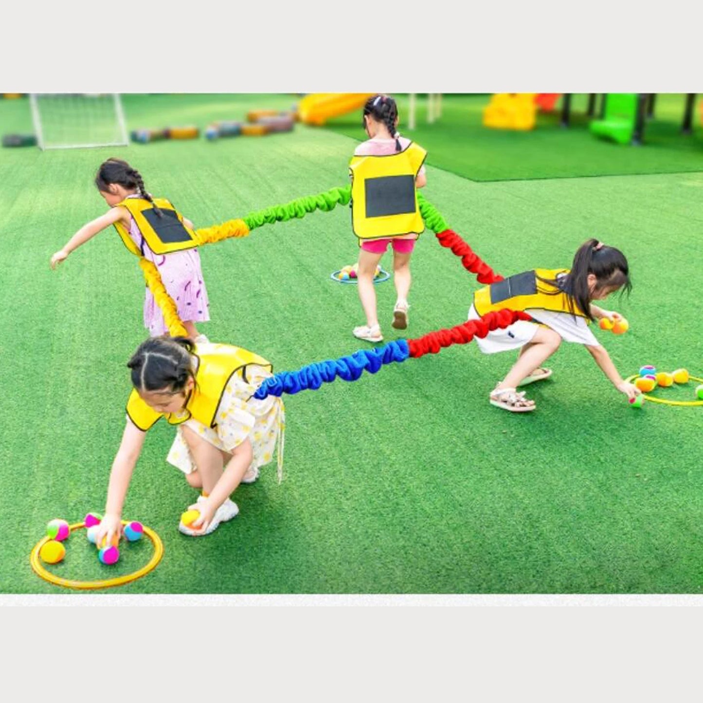 Outdoor Game Team Building Development Of Sports And Entertainment Toys Children's Elastic Rope Loops Party Interactive Ropes