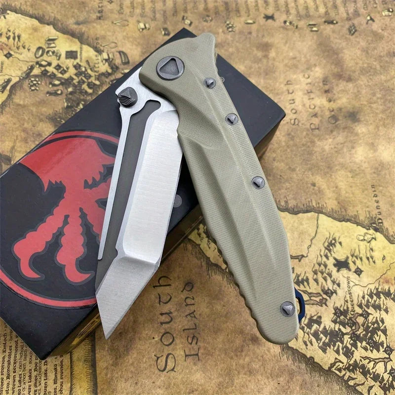 Socom Delta Folding Pocket Knife Tanto Blade G10 Handle Tactical Knives Outdoor Camping Hunting EDC Multifunctional Tools