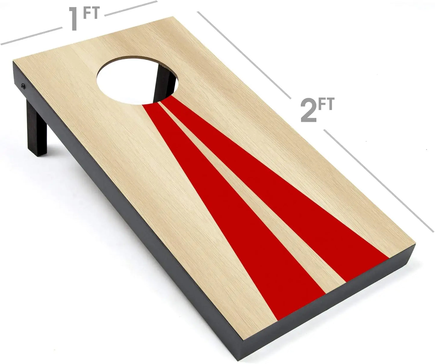 Portable Cornhole Game Set with 6 Bean Bags - Classic or Wood Designs for Indoor & Outdoor Fun