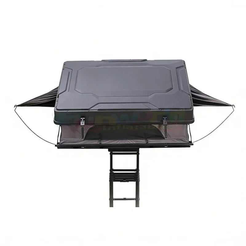 Fiberglass Aluminum Hard Shell Rooftop Tent Waterproof Complete With Telescopic Ladder Overland Offroad Self-driving Adventure C
