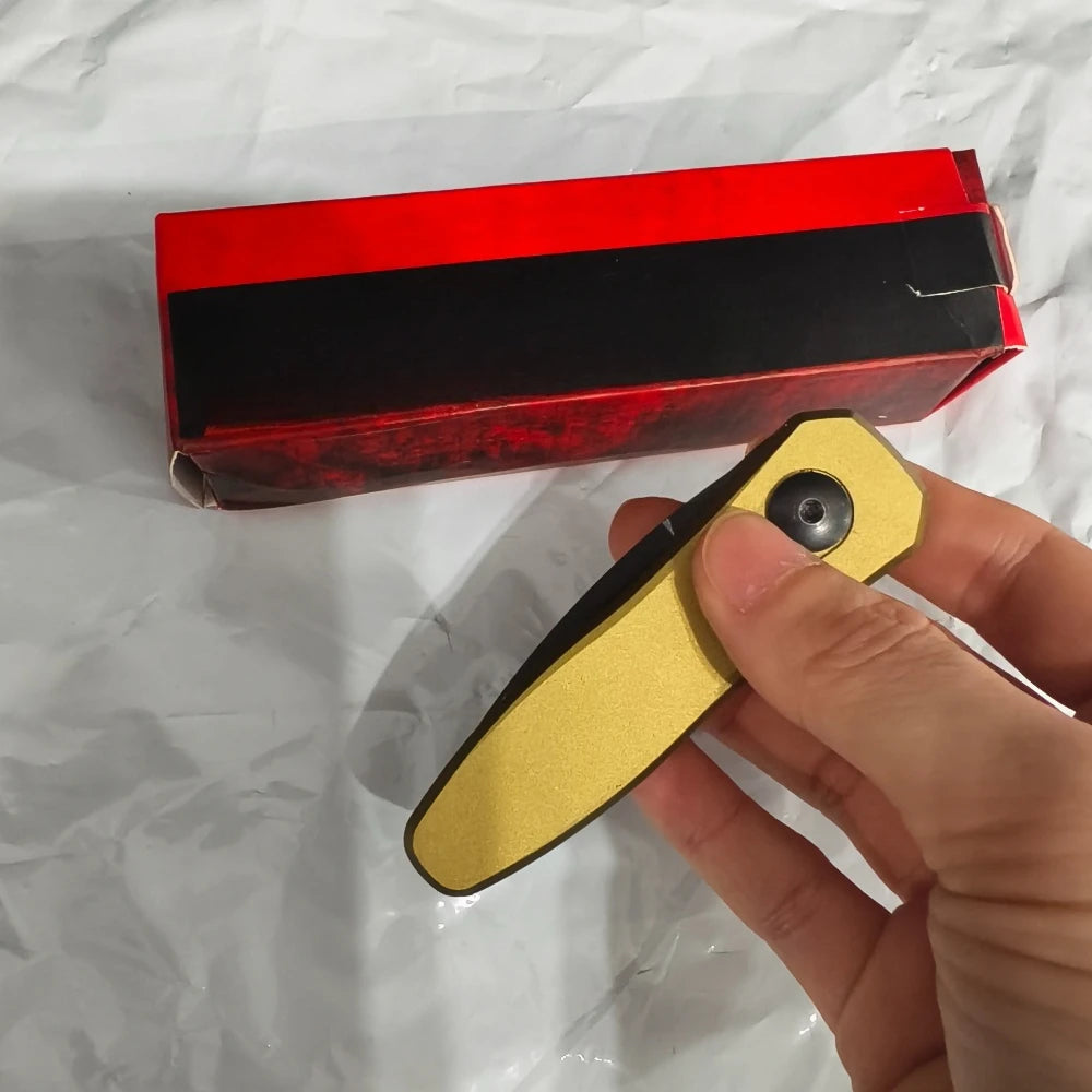 KS 7500 Three-color Folding Utility Knife with High-hardness 8Cr13Mov Blade Aluminum Handle Outdoor Jungle Hiking EDC Tool Knife