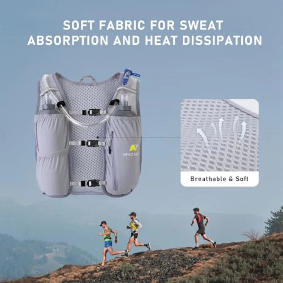 Running Hydration Vest for Women 1.5L Water Bladder Backpack 5L Small -Lightweight Breathable Hydration Vest for Hiking Trail R