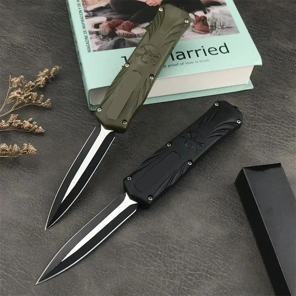 Outdoor Multifunctional Pocket Folding Knife, 440C Steel Blade ABS Handle, Durable Camping EDC Survival Rescue Hunting Tools