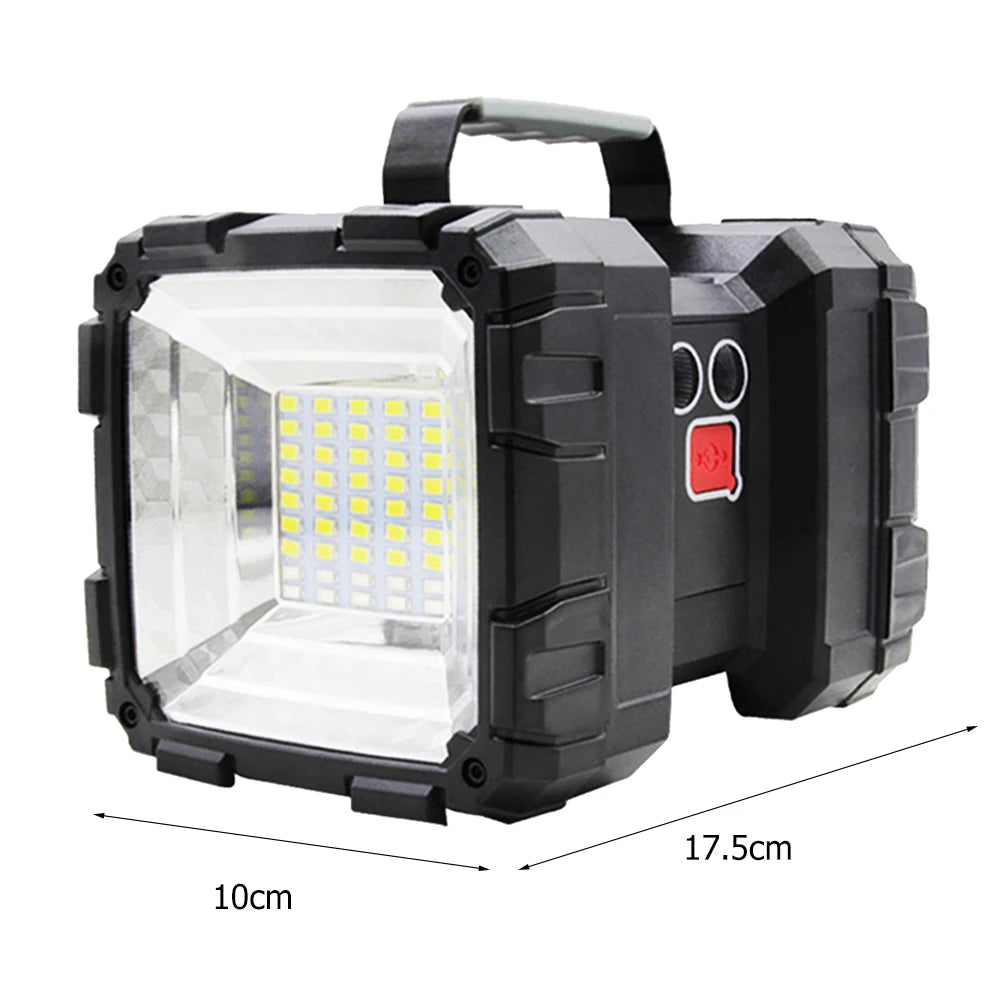 Double Head Handheld Flashlight USB Rechargeable LED Floodling Light 1200LM/1500LM/2000LM for Camping Emergency