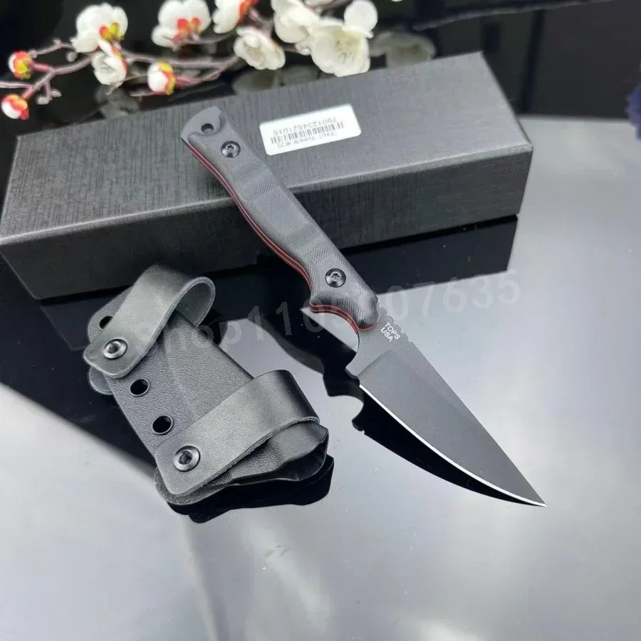 High-hardness Straight Knife Durable 8Cr13Movg Steel Outdoor Camping Hiking EDC Rescue Purposes Adventure Survival Knife