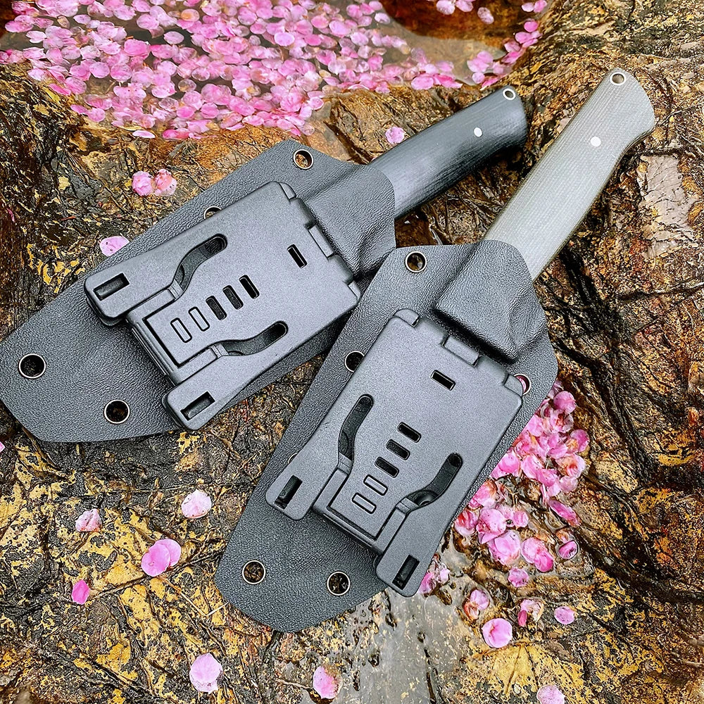Brother Knife F018 Bushcarft D2 Hunting Knives Stone Wash Micarta Grips Sharp Fixed Blade Fishing Outdoor Knife