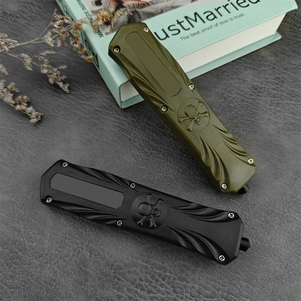 Outdoor Multifunctional Pocket Folding Knife, 440C Steel Blade ABS Handle, Durable Camping EDC Survival Rescue Hunting Tools