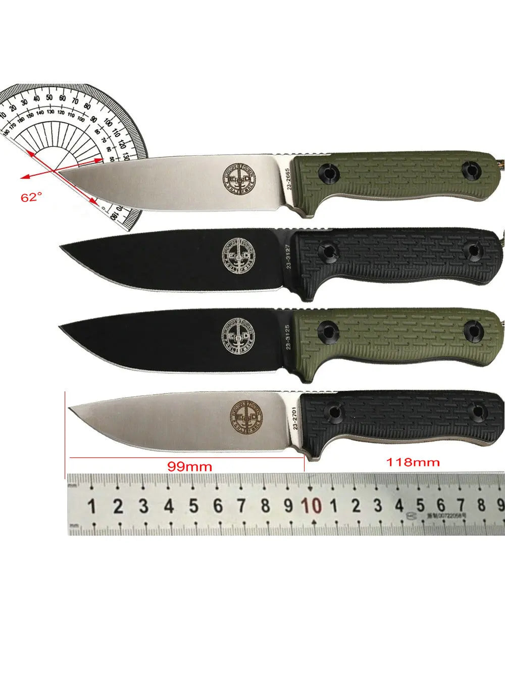 Trskt Pohl Hunting Knife Niolox Blade Camping Knives,Survival Rescue Knives Outdoor Tool With Kydex Sheath Dropshipping