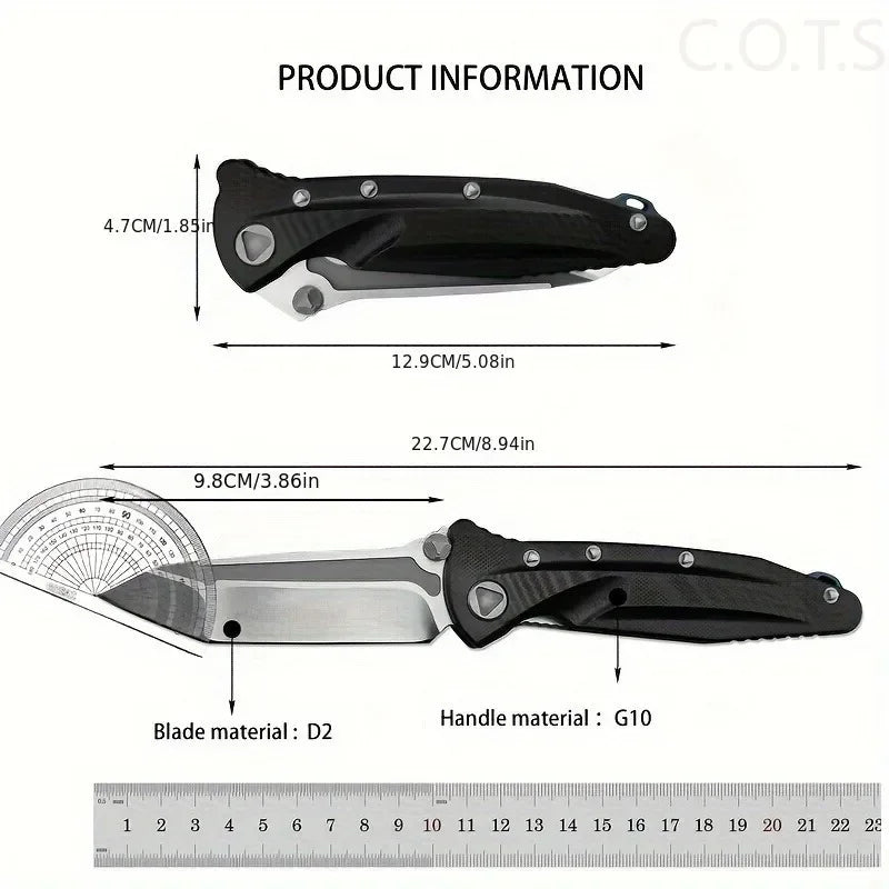 Socom Delta Folding Pocket Knife Tanto Blade G10 Handle Tactical Knives Outdoor Camping Hunting EDC Multifunctional Tools