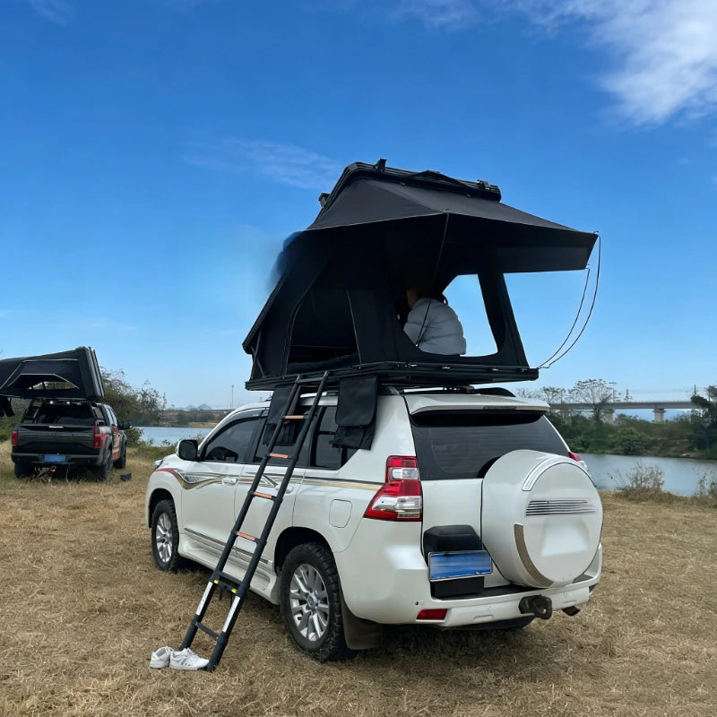 SNDN Aluminum Waterproof X Hinge Car Rooftop Tent 2‑3 Person Outdoor Camping Use