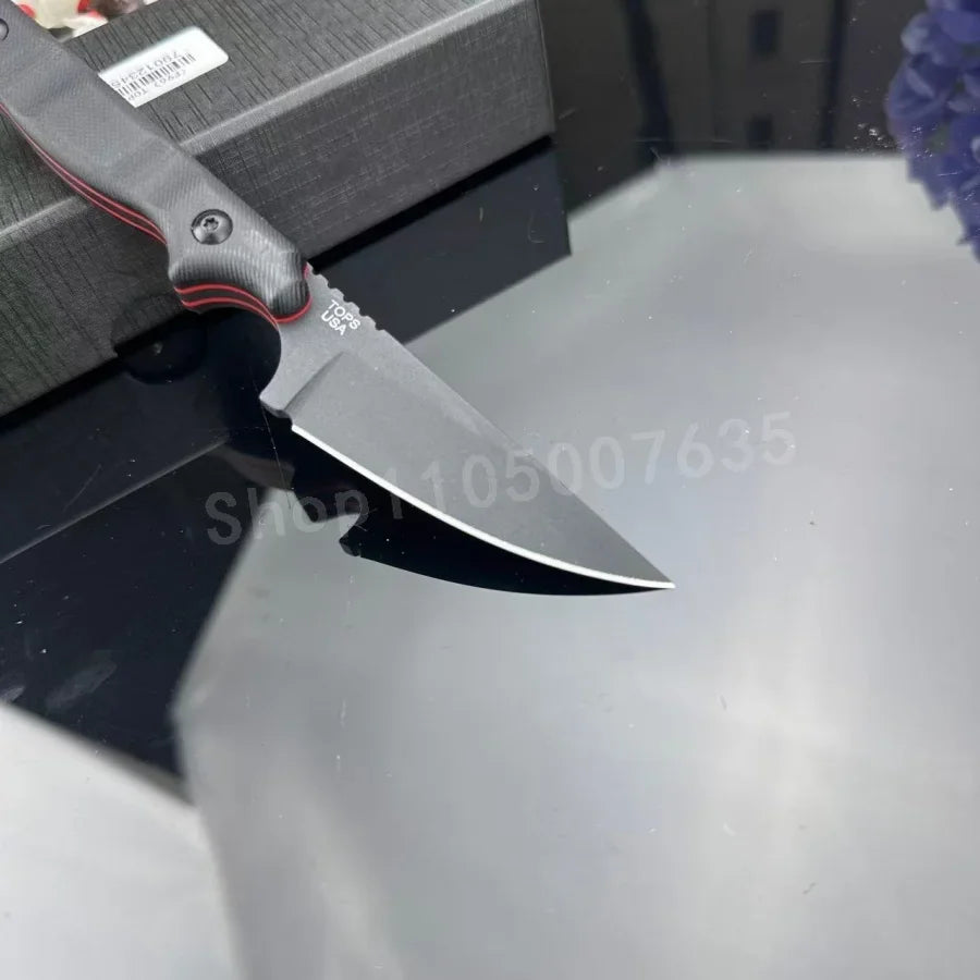 High-hardness Straight Knife Durable 8Cr13Movg Steel Outdoor Camping Hiking EDC Rescue Purposes Adventure Survival Knife