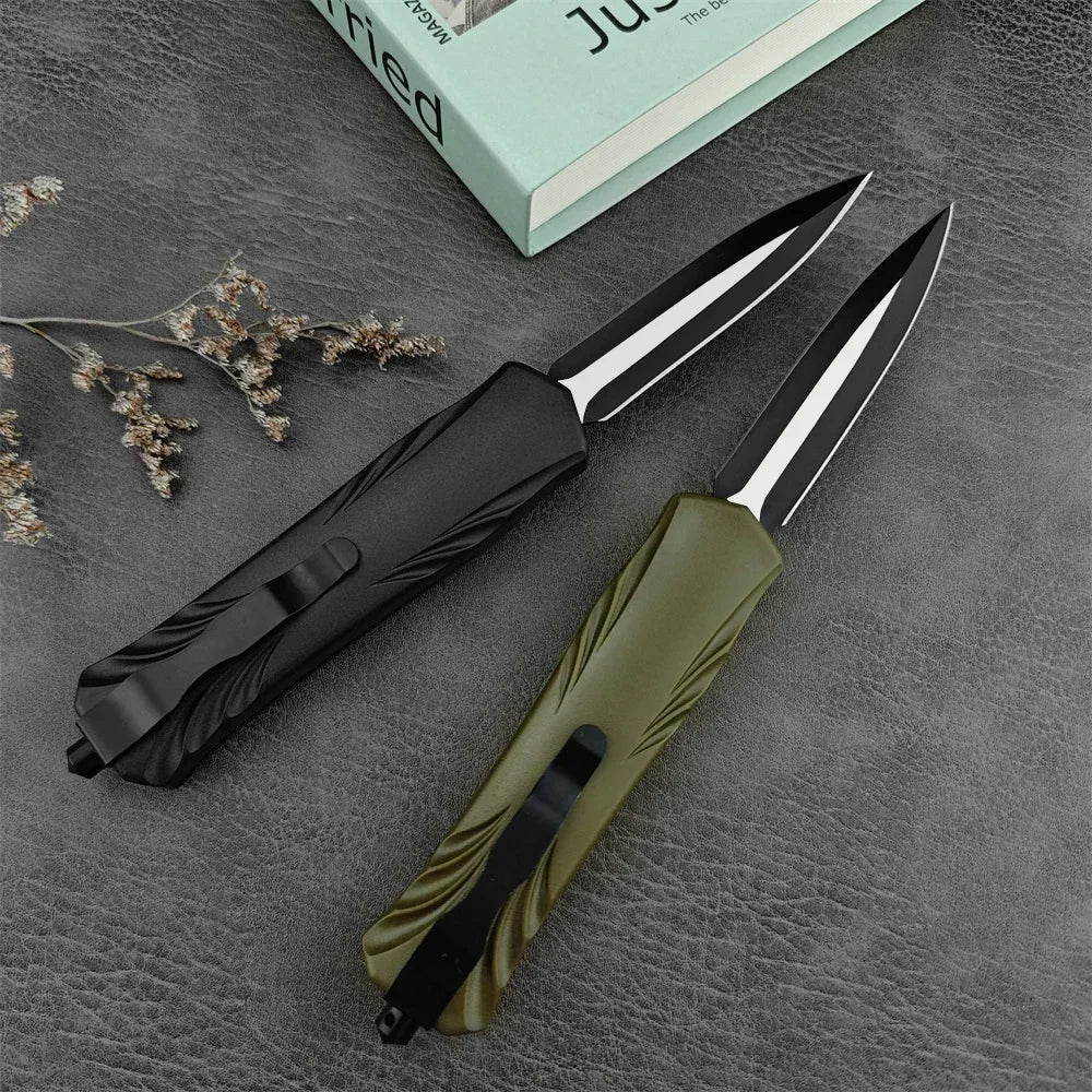 Outdoor Multifunctional Pocket Folding Knife, 440C Steel Blade ABS Handle, Durable Camping EDC Survival Rescue Hunting Tools