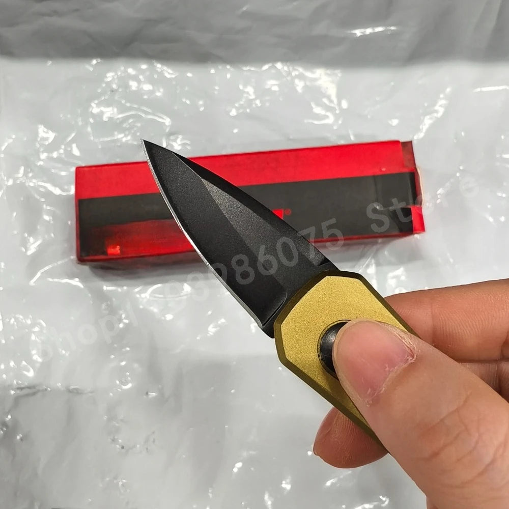 KS 7500 Three-color Folding Utility Knife with High-hardness 8Cr13Mov Blade Aluminum Handle Outdoor Jungle Hiking EDC Tool Knife